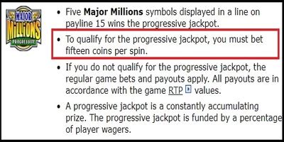  casino jackpot rules